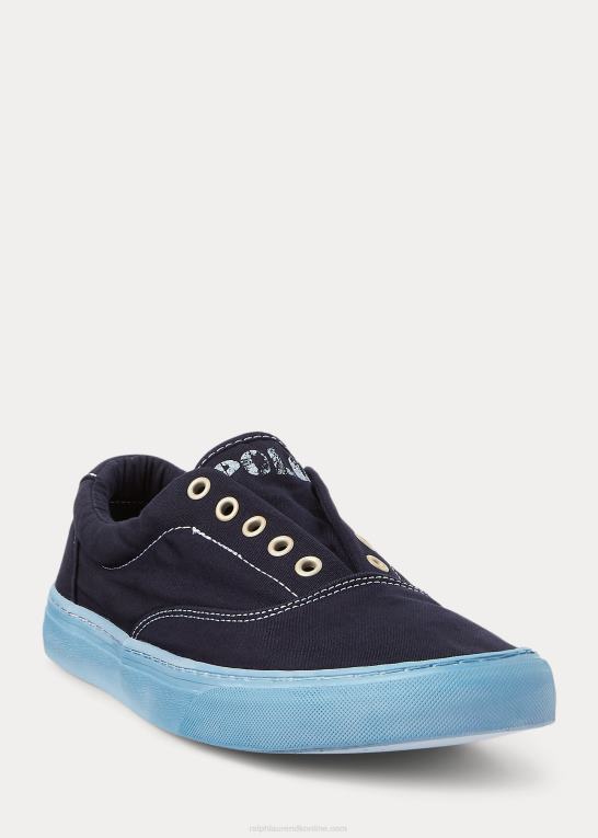 newport flåde Mænd Ralph Lauren keaton canvas sneaker Z426B2032