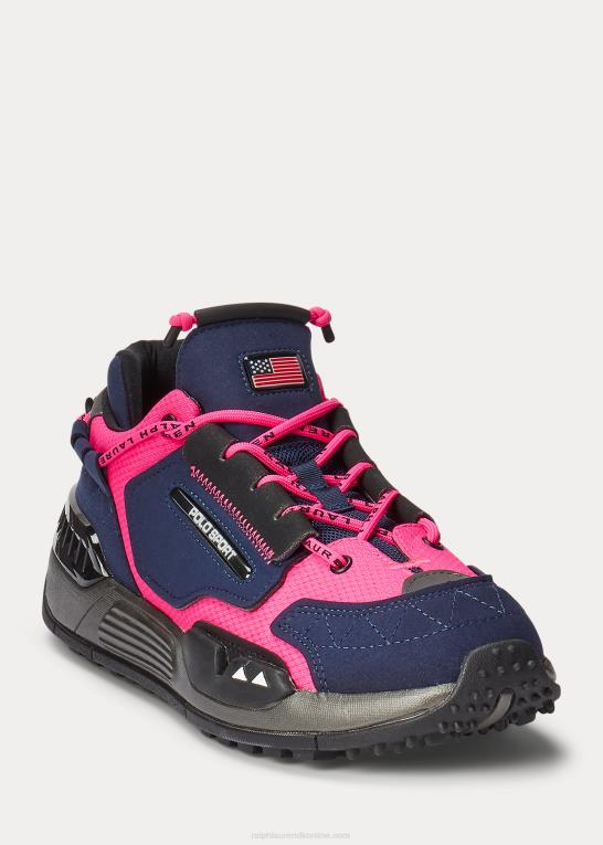 newport navy/fuschia Mænd Ralph Lauren ps200 sneaker Z426B1941