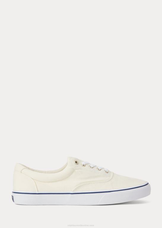 pergament creme Mænd Ralph Lauren keaton canvas sneaker Z426B2029