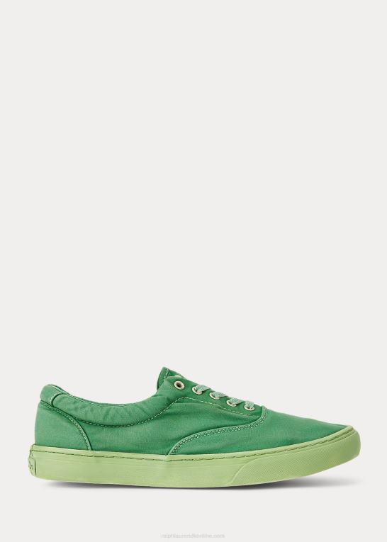 primær grøn Mænd Ralph Lauren keaton canvas sneaker Z426B2033