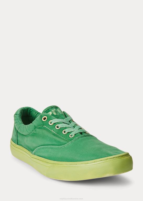 primær grøn Mænd Ralph Lauren keaton canvas sneaker Z426B2033