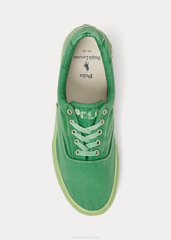 primær grøn Mænd Ralph Lauren keaton canvas sneaker Z426B2033