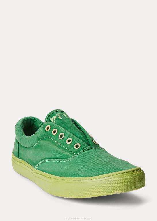primær grøn Mænd Ralph Lauren keaton canvas sneaker Z426B2033