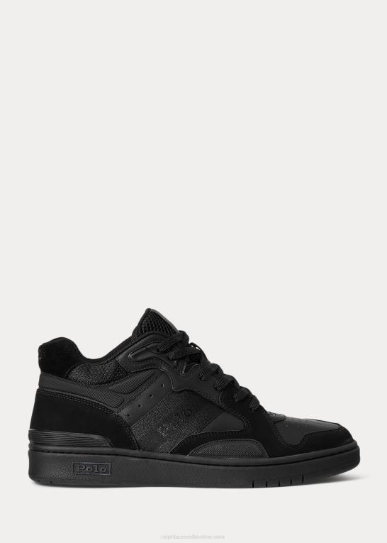 sort Mænd Ralph Lauren court mid pro sneaker Z426B2194