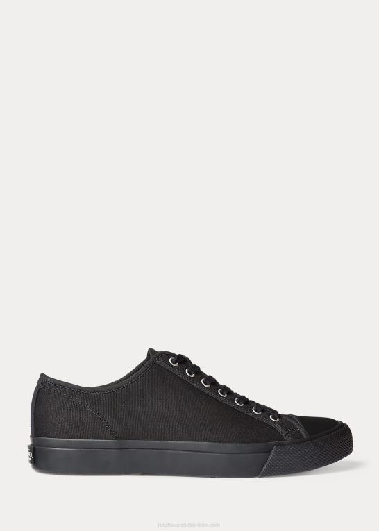 sort Mænd Ralph Lauren lærred sneaker Z426B1956