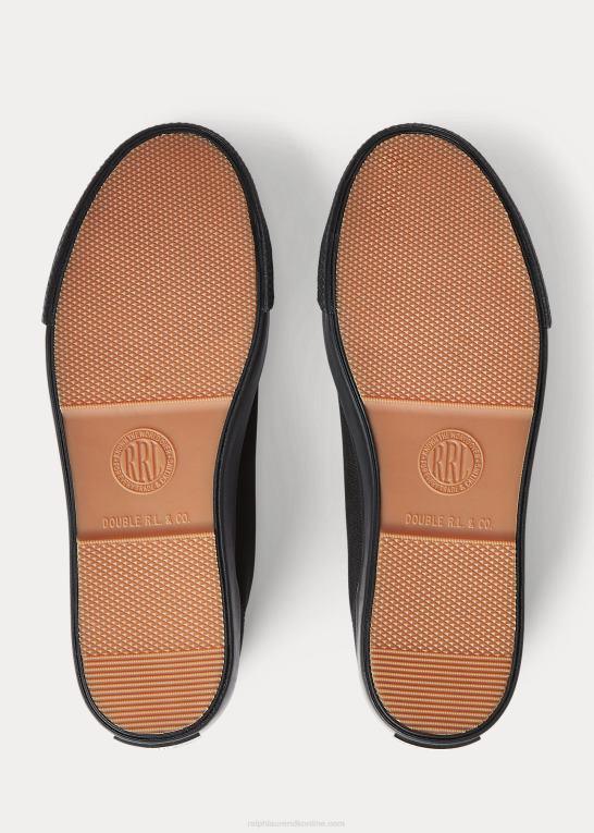 sort Mænd Ralph Lauren lærred sneaker Z426B1956