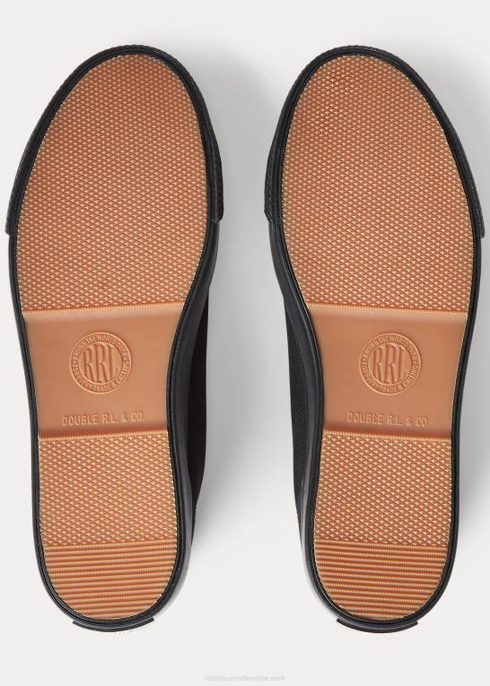 sort Mænd Ralph Lauren lærred sneaker Z426B1956