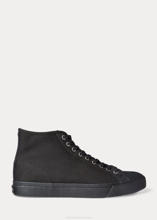 sort Mænd Ralph Lauren mayport canvas sneaker Z426B1958