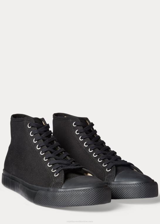 sort Mænd Ralph Lauren mayport canvas sneaker Z426B1958