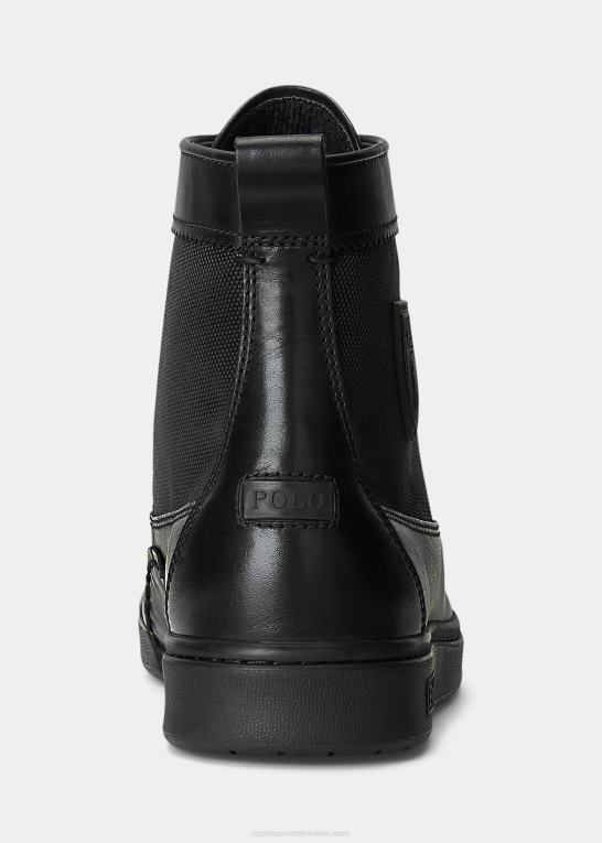 sort Mænd Ralph Lauren ranger ii læder & oxford sneaker støvle Z426B2207