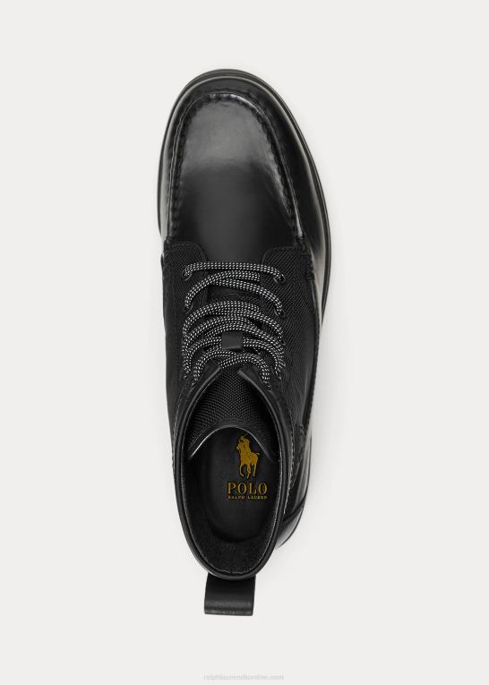 sort Mænd Ralph Lauren ranger ii læder & oxford sneaker støvle Z426B2207