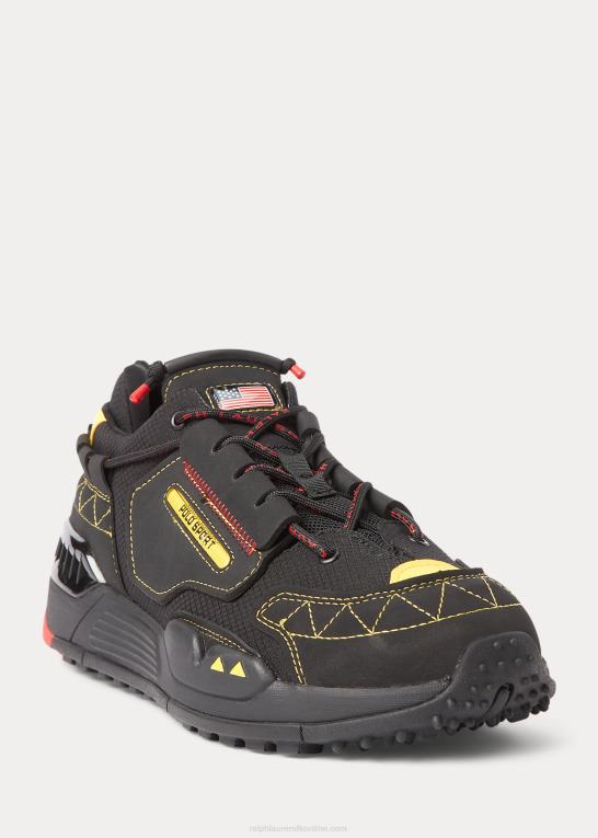 sort/gul Mænd Ralph Lauren ps200 sneaker Z426B1940