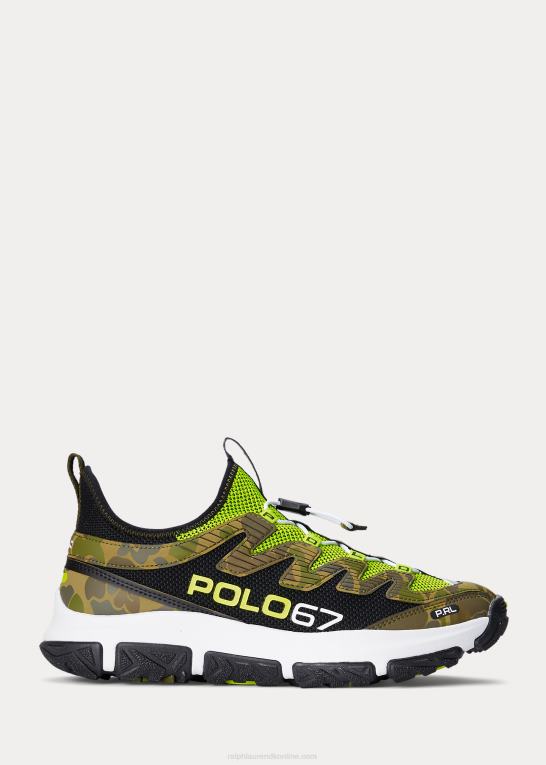 sort/gul/camo Mænd Ralph Lauren adventure 300lt sneaker Z426B1965