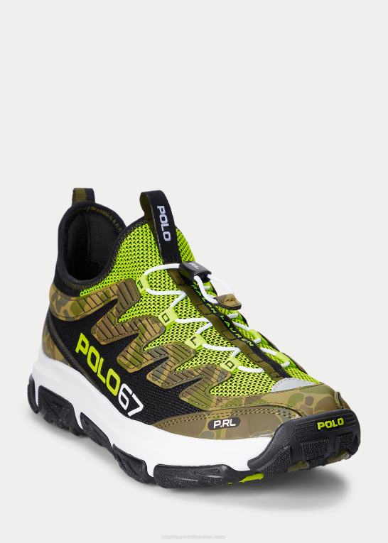 sort/gul/camo Mænd Ralph Lauren adventure 300lt sneaker Z426B1965