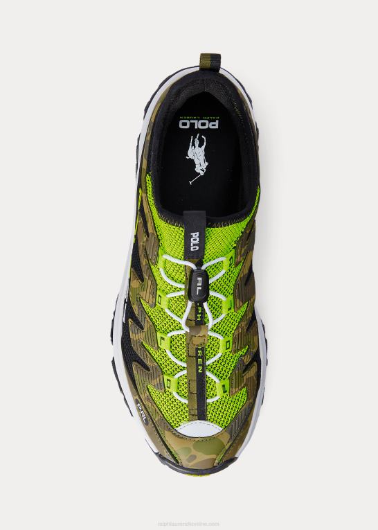 sort/gul/camo Mænd Ralph Lauren adventure 300lt sneaker Z426B1965