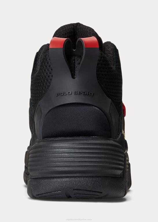 sort/rød/kanariegul Mænd Ralph Lauren ps100 high-top sneaker Z426B1933
