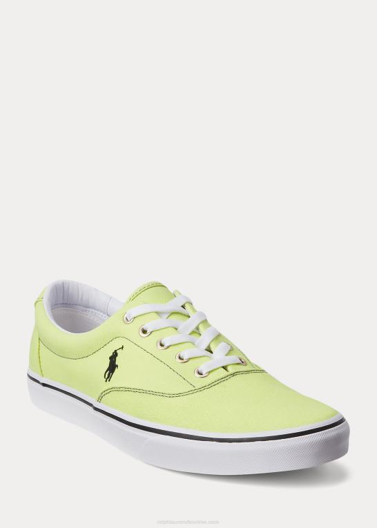 sort/sikkerhedsgul Mænd Ralph Lauren keaton farveskiftende canvas sneaker Z426B2028