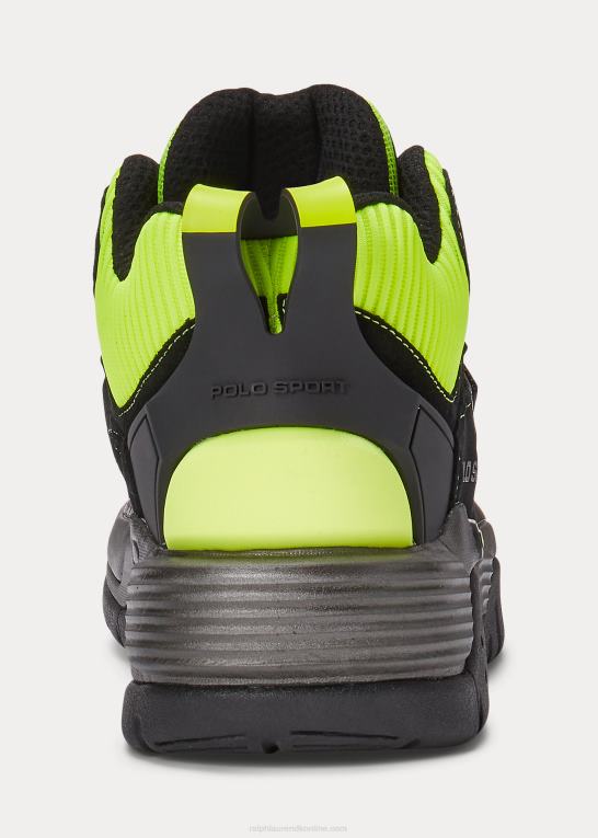sort/sikkerhedsgul Mænd Ralph Lauren ps100 high-top sneaker Z426B1934