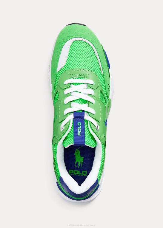 tukan grøn/kongelig Mænd Ralph Lauren joggersneaker i ruskind og mesh Z426B1972