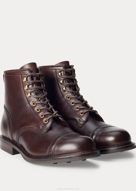 Brun Mænd Ralph Lauren læderstøvle Z426B2139