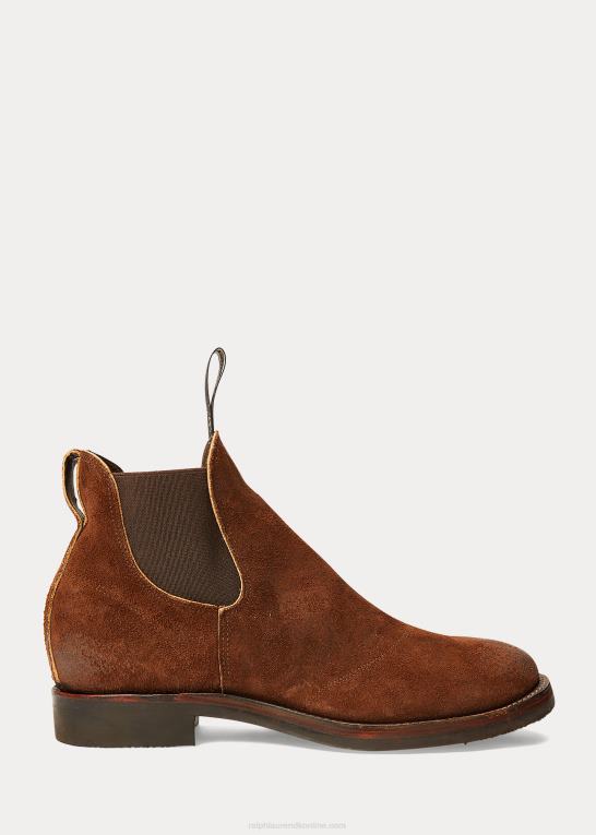 Brun Mænd Ralph Lauren ruskind chelsea støvle Z426B2131