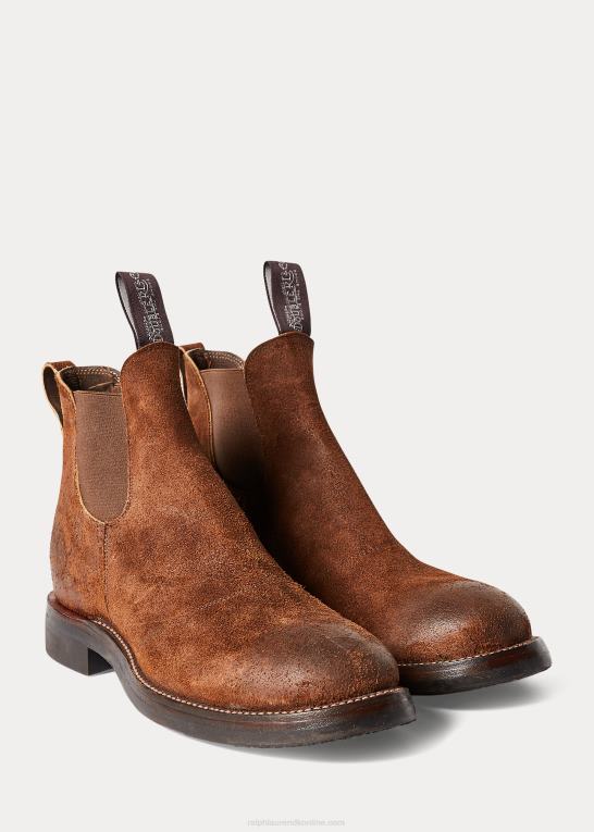 Brun Mænd Ralph Lauren ruskind chelsea støvle Z426B2131
