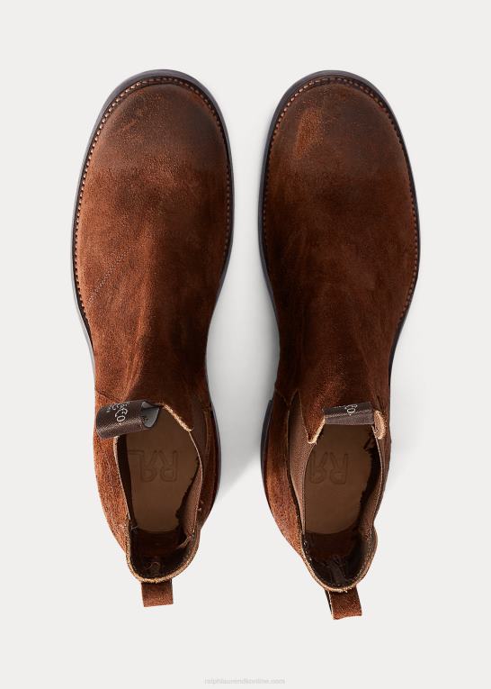 Brun Mænd Ralph Lauren ruskind chelsea støvle Z426B2131