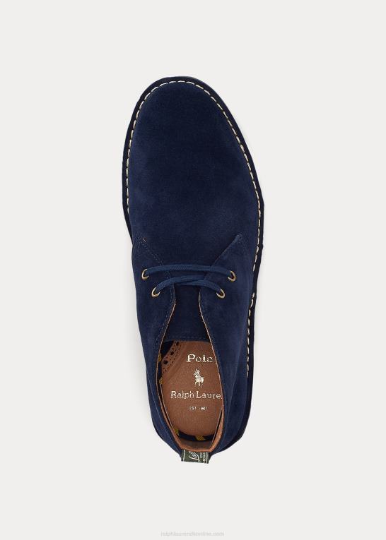 flåde Mænd Ralph Lauren Talan ruskind chukka støvle Z426B2120