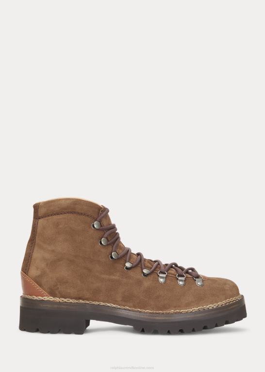 kastanjebrun Mænd Ralph Lauren darrow støvle i kalv-ruskind Z426B2183