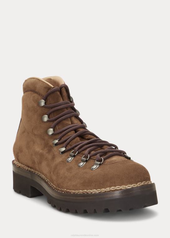 kastanjebrun Mænd Ralph Lauren darrow støvle i kalv-ruskind Z426B2183