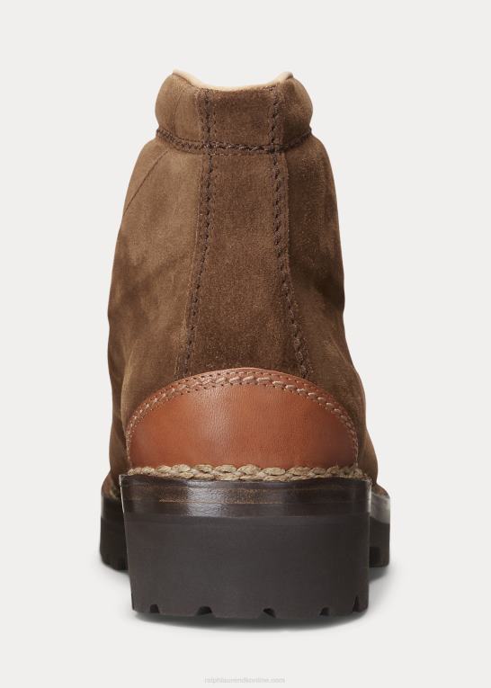 kastanjebrun Mænd Ralph Lauren darrow støvle i kalv-ruskind Z426B2183