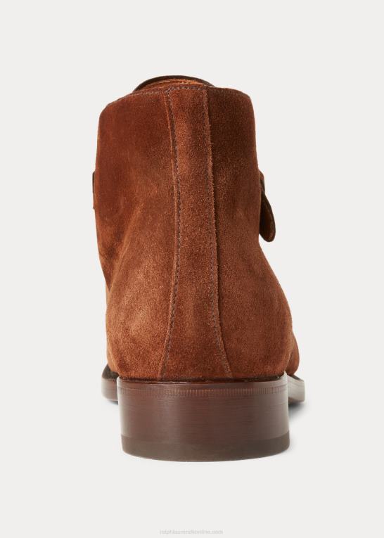 rl bleg rødbrun Mænd Ralph Lauren frasco ruskind chelsea støvle Z426B2180