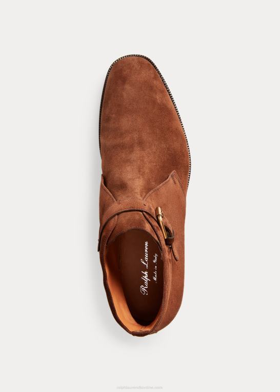 rl bleg rødbrun Mænd Ralph Lauren frasco ruskind chelsea støvle Z426B2180