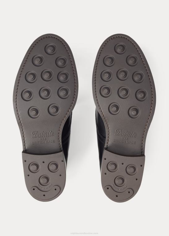 sort Mænd Ralph Lauren læderstøvle Z426B2138