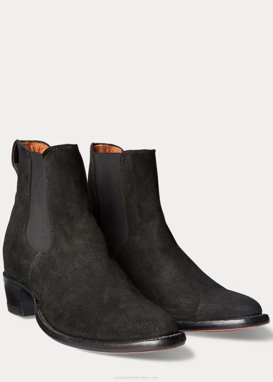 sort Mænd Ralph Lauren plainview ruskind chelsea støvle Z426B2133