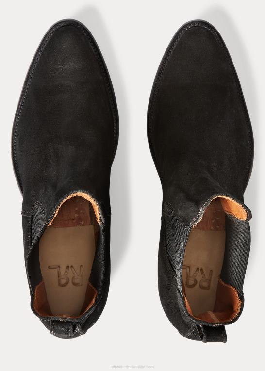 sort Mænd Ralph Lauren plainview ruskind chelsea støvle Z426B2133