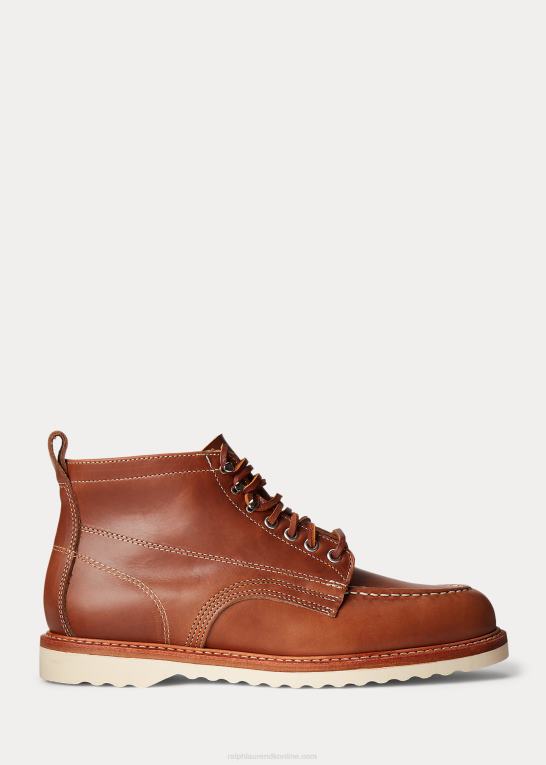 tan Mænd Ralph Lauren snørestøvle i læder Z426B2136