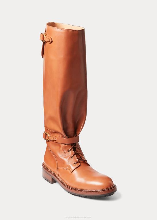 tan Mænd Ralph Lauren welington ridestøvle i kalveskind Z426B2181