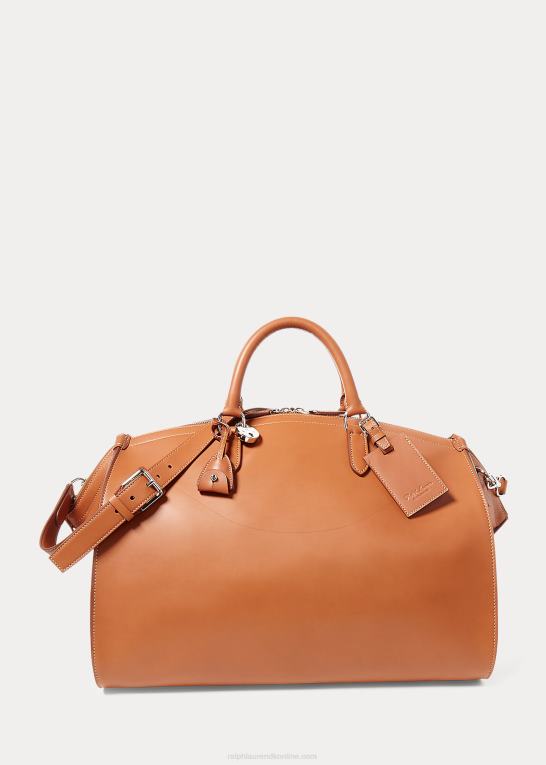 rl guld Mænd Ralph Lauren sadel kalveskind weekender Z426B9033