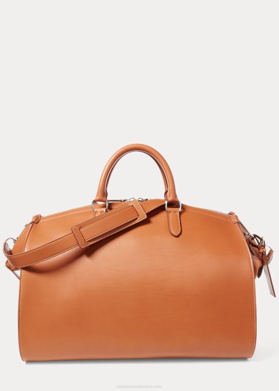 rl guld Mænd Ralph Lauren sadel kalveskind weekender Z426B9033