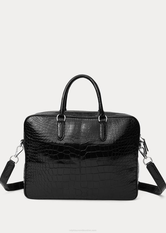 sort Mænd Ralph Lauren alligator pendlertaske Z426B9038
