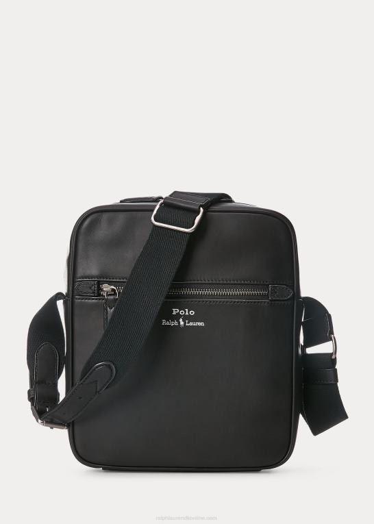 sort Mænd Ralph Lauren crossbody taske i læder Z426B2568