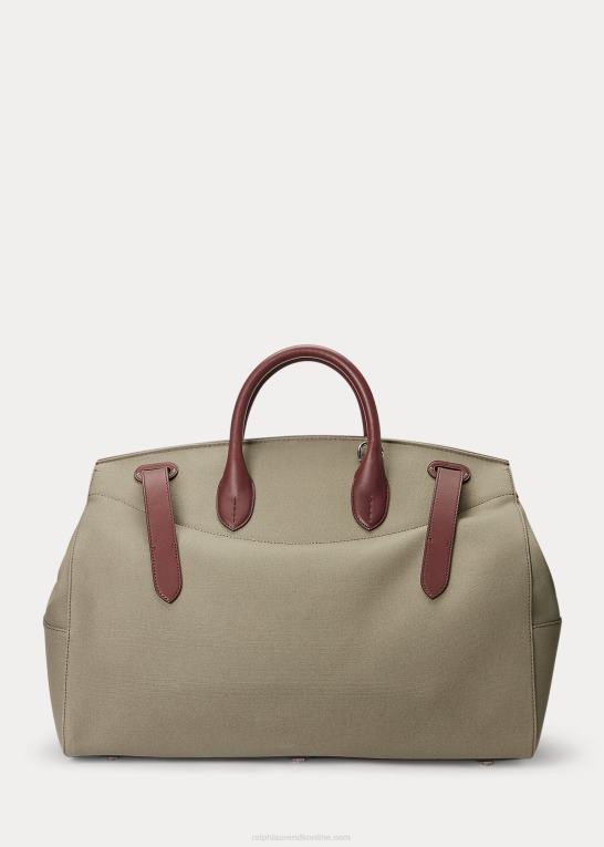 tan Mænd Ralph Lauren bødkertaske i læderkant Z426B9015