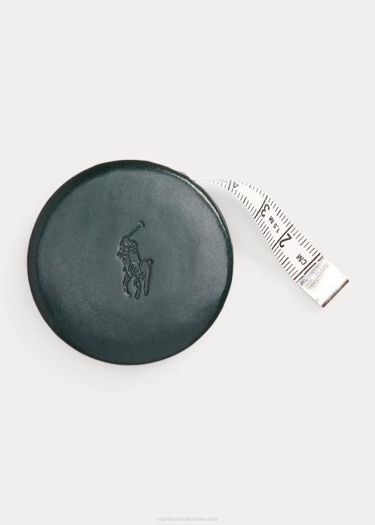 britisk racergrøn Mænd Ralph Lauren tøjle læder målebånd Z426B2411