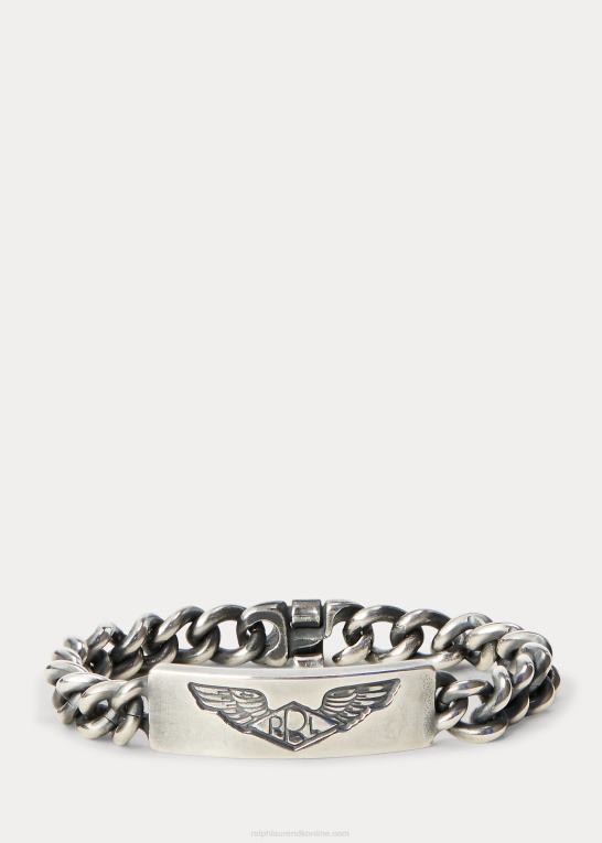 sølv Mænd Ralph Lauren håndlavet id armbånd i sterling sølv Z426B8883