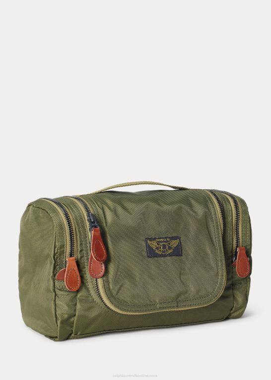 trist oliven Mænd Ralph Lauren nylon kanvas rejsesæt Z426B8871