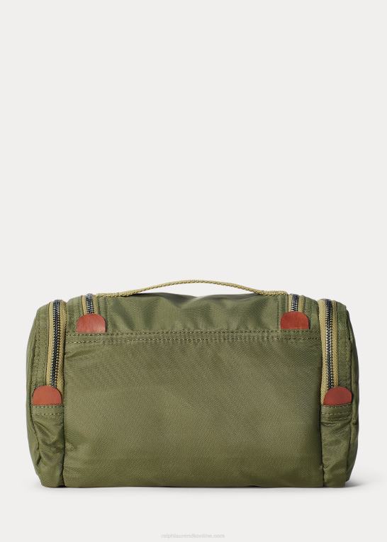 trist oliven Mænd Ralph Lauren nylon kanvas rejsesæt Z426B8871