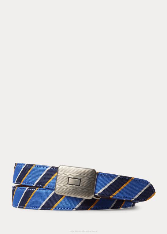 Mænd Ralph Lauren plaque-spænde stribet jacquard bælte Z426B2759