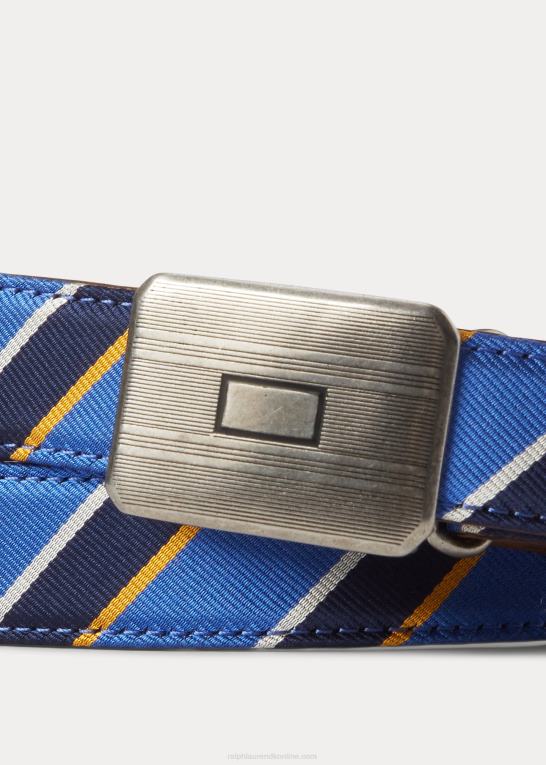 Mænd Ralph Lauren plaque-spænde stribet jacquard bælte Z426B2759