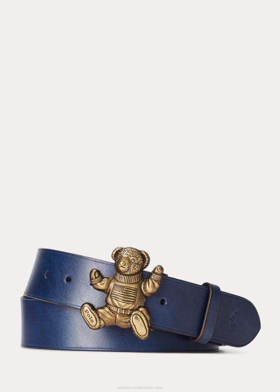 Mænd Ralph Lauren polobjørne læderbælte Z426B2745